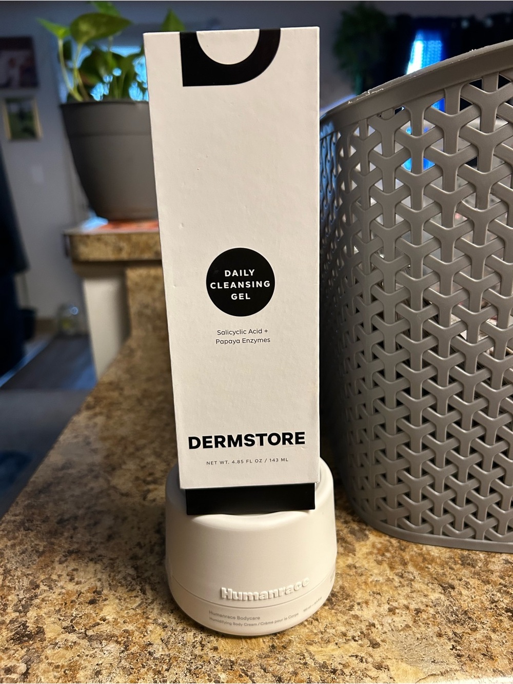 Dermstore Daily Cleansing Gel — White and Humanrace body cream bundle